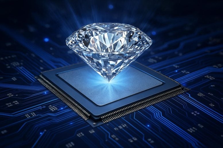 Diamond CPU Chip Semiconductor