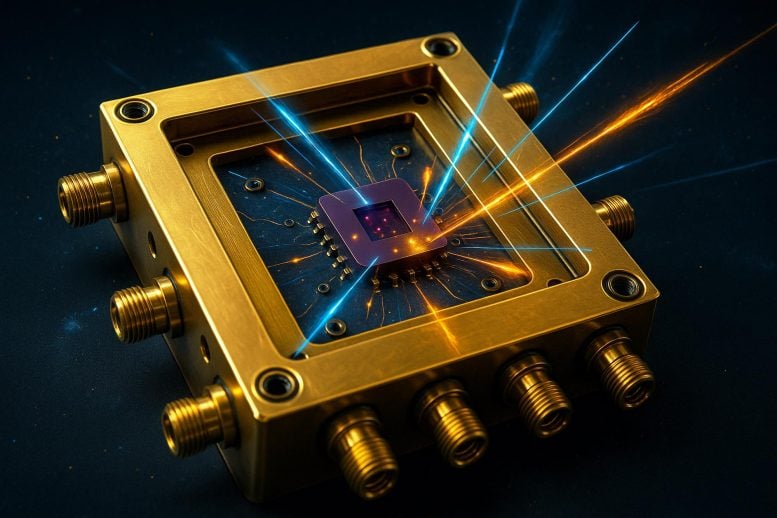 Quantum Sensor Prototype Art Concept