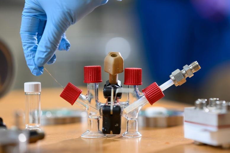 H-cell Modified With Electrodes