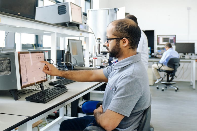 Dr Akhil Shaji at Work in the Centre for Device Thermography and Reliability (CDTR)