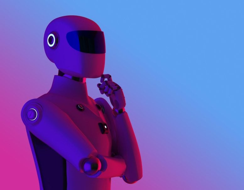 Artificial Intelligence Robot Thinking