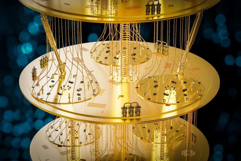 Golden Quantum Computer Machine Angle