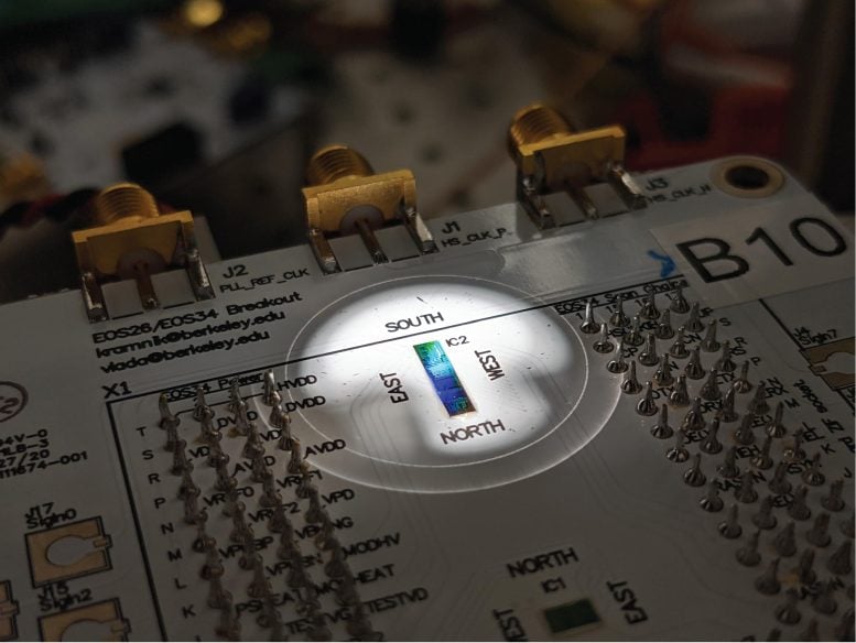Packaged Circuit Board Containing Photonic Chip