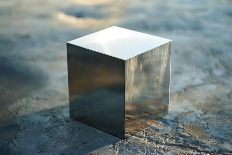 Titanium Metal Cube