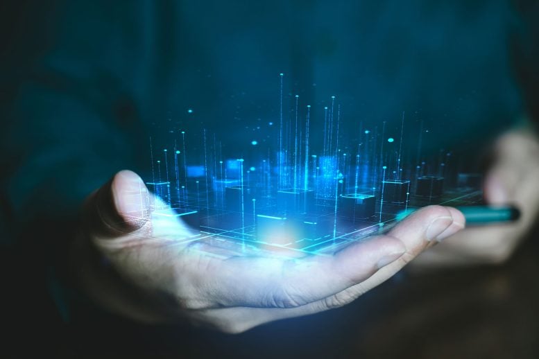 Hologram Hand Smartphone