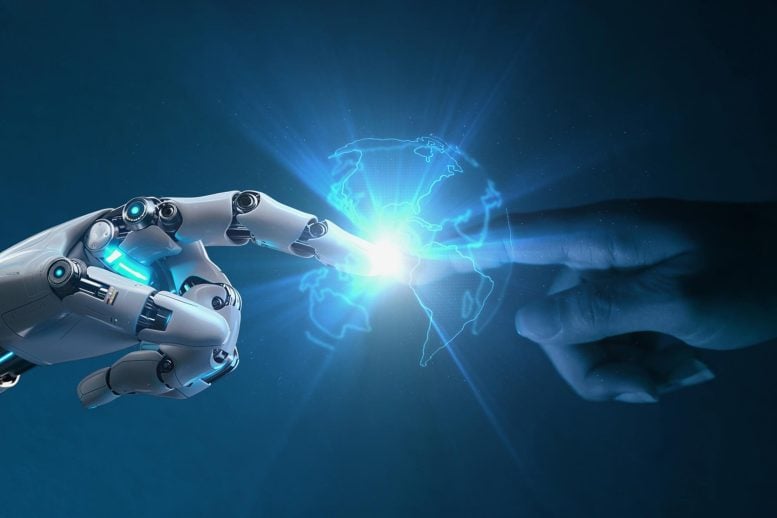 AI Machine Learning Global Earth Human Robot