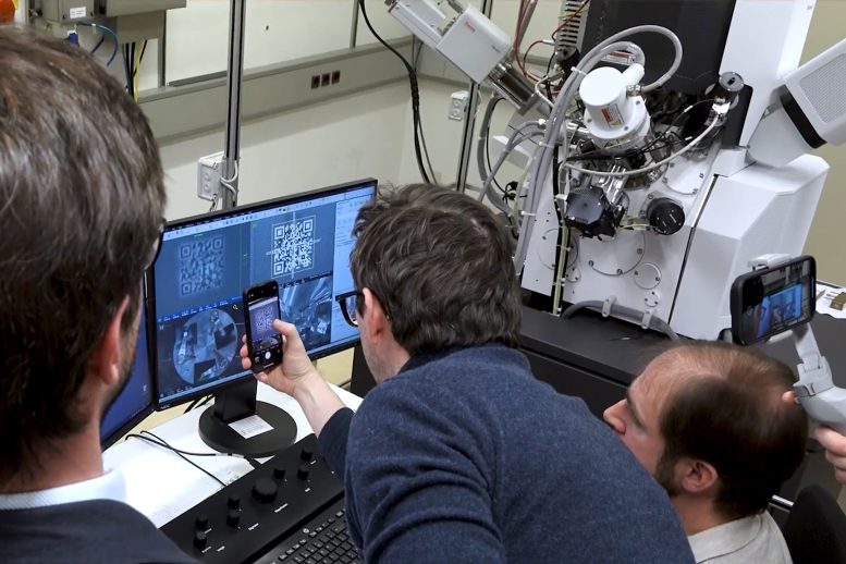 The World’s Smallest QR Code Team