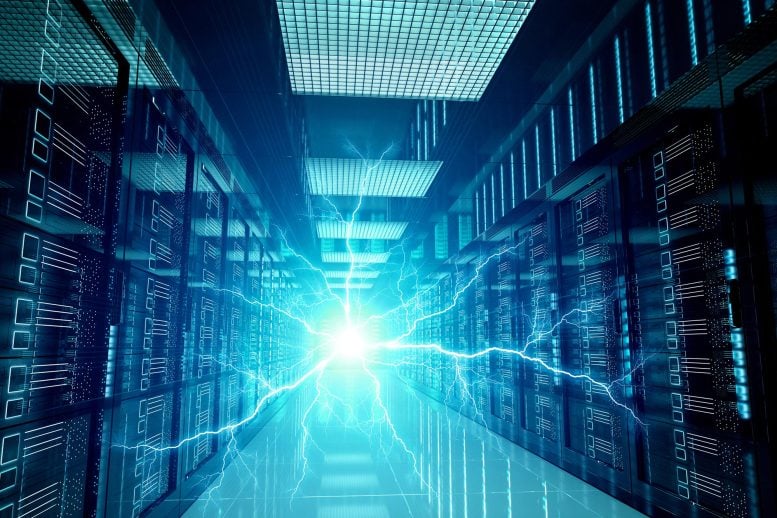 Electricity Lightning Data Center Power AI Servers