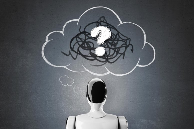 Humanoid Artificial Intelligence Robot Confused AI Questions Thought