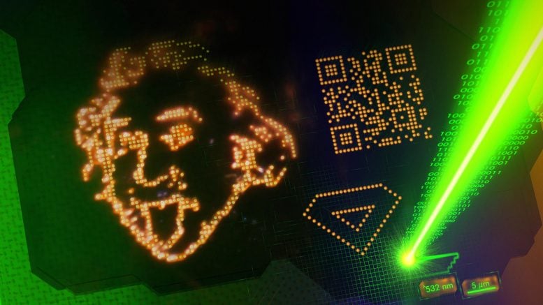 Laser Written Portrait As2S3