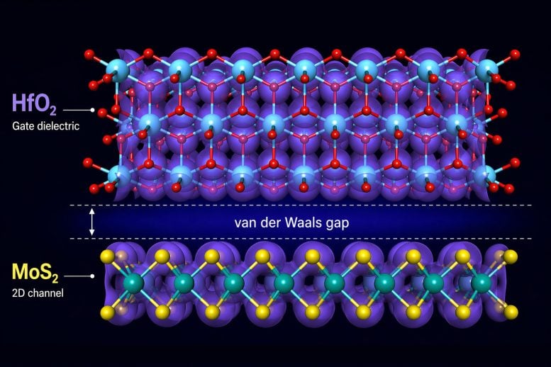 2D Conductor and a Dielectric Layer